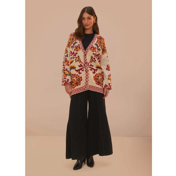 FARM Rio Toucans Scarf Knit Cardigan - Picture 13 of 13